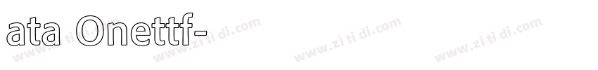 ata Onettf字体转换